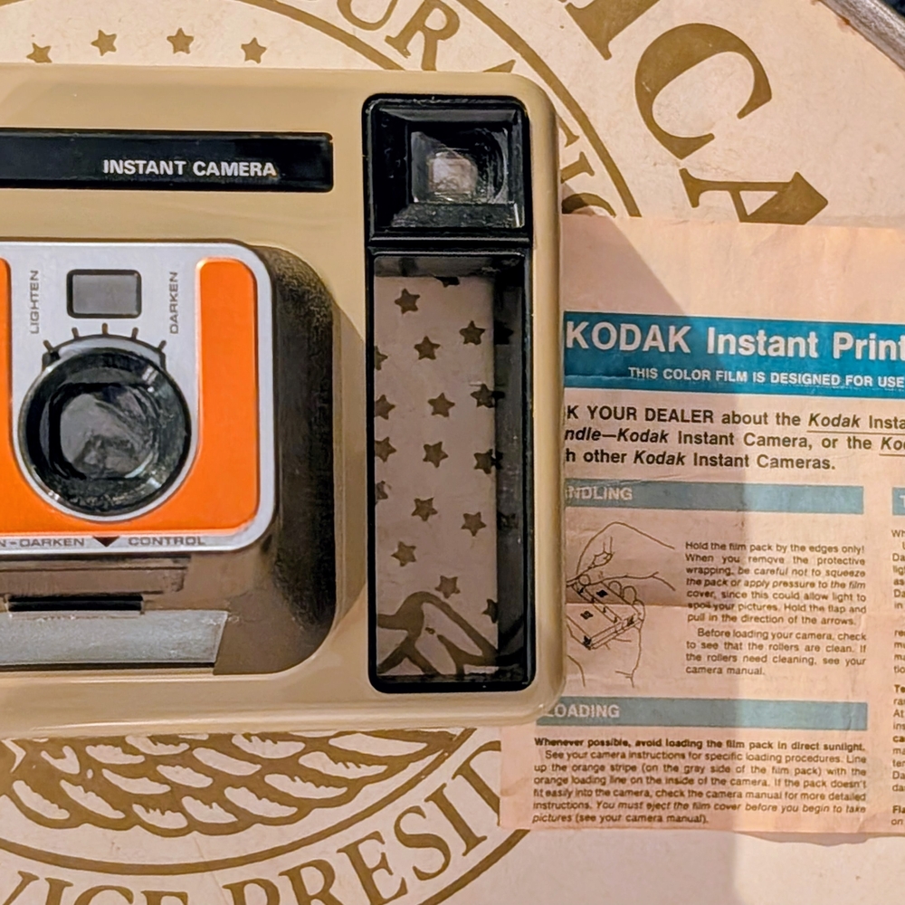 Kodak Instant Camera in Beige and Black